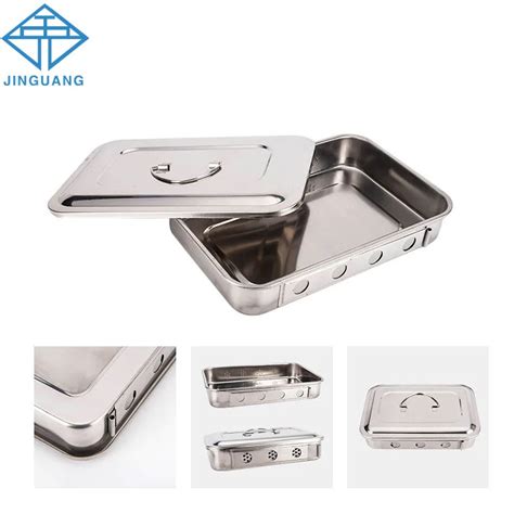 stainless steel instrument box|dental sterilization tool box.